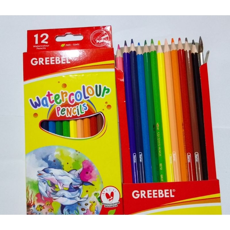 

(1 PCS) PENSIL WARNA 12W WATERCOLOUR GREEBEL