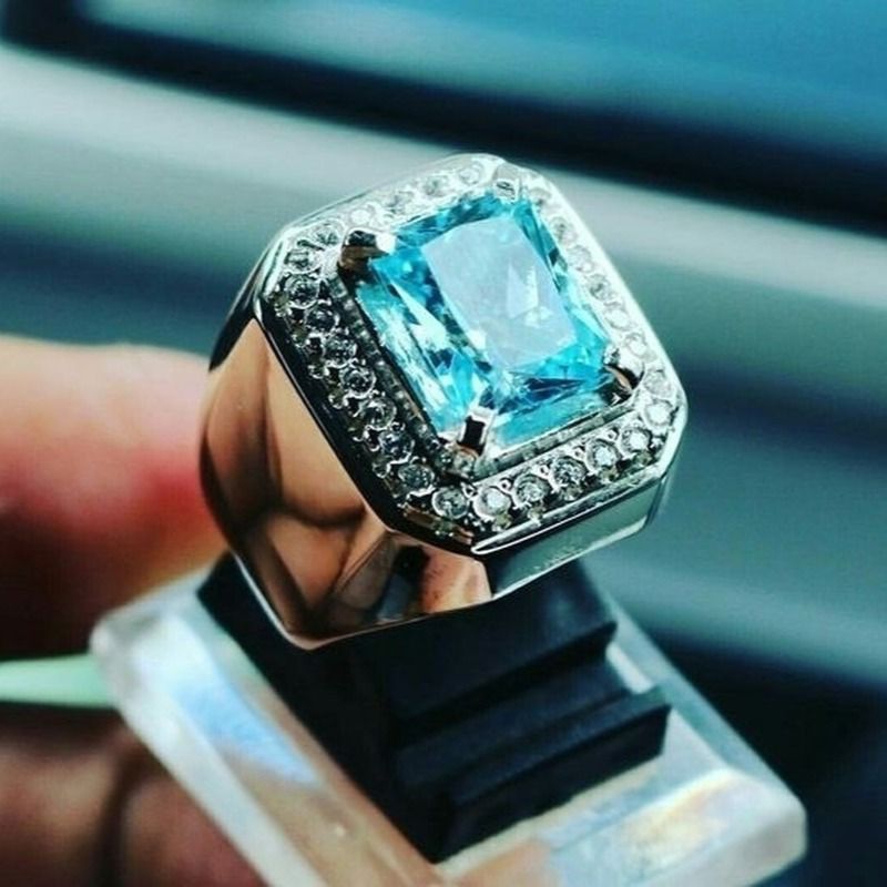 Cincin king safir ukuran 9 dan 8