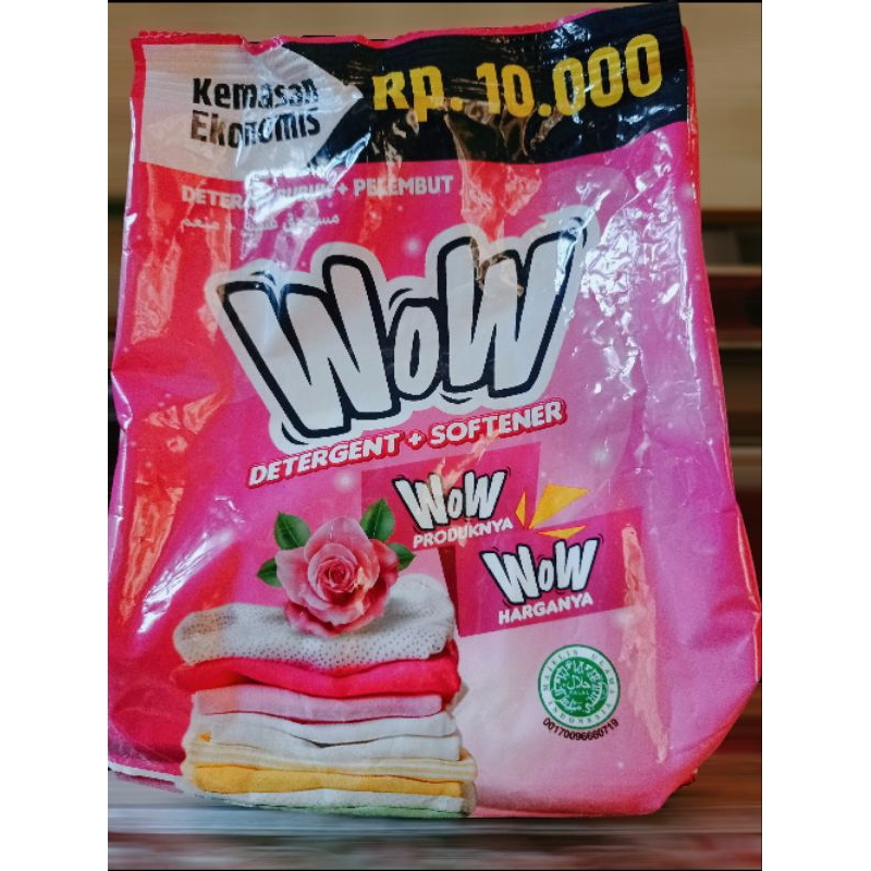 WOW 2000 Deterjen Sabun Cuci Baju Softener 500gr - Pink