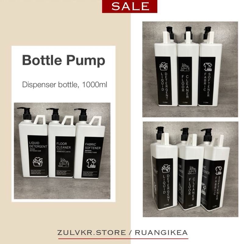 [V6.5] Botol pump laundry aesthetic refill Botol pump Sabun Cair LAUNDRY ORGANIZER - JERIGEN DETERJE