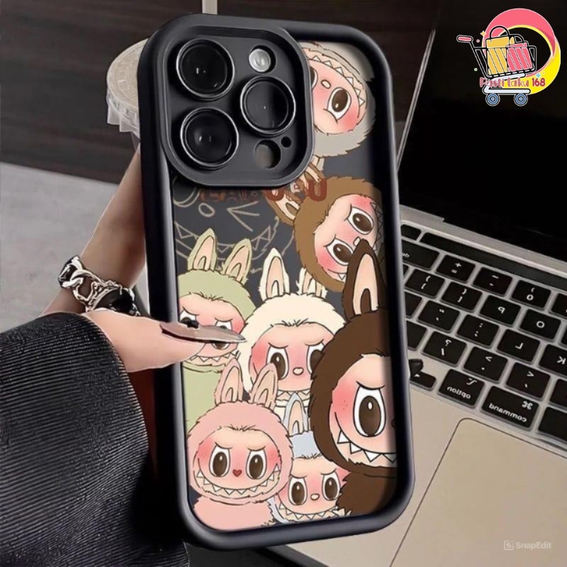 SS950 Silikon Case Labubu Monster Softcase Casing Hp Compatible For Iphone 7G 8G 7+ 8+ X XR 11 12 13