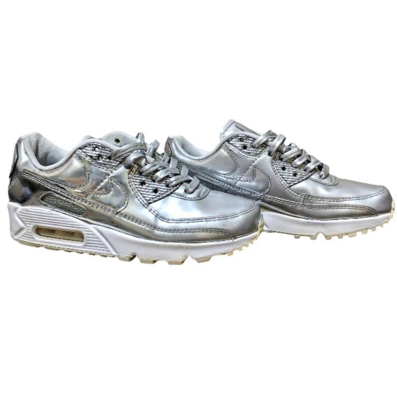 Nike Air Max 90 SP Mettalic Silver Chrome Size 36,5 Second Preloved