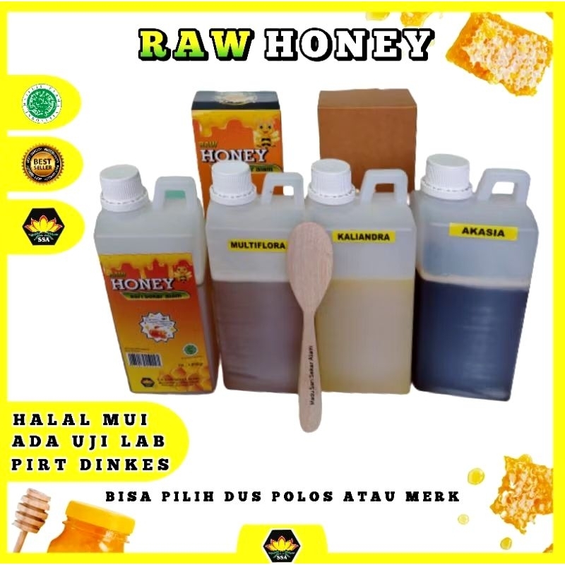 

1 Kg Madu Asli Murni Nektar Akasia Halal MUI #Ratulebah #Maduasli #Rawhoney #Sarisekar