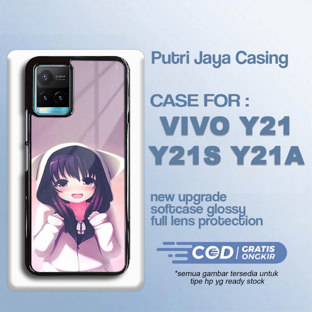 Case Vivo Y21 Y21A Y21S Terbaru Cute Anime Casing Vivo Terlaris Hardcase Softcase Glossy Termurah