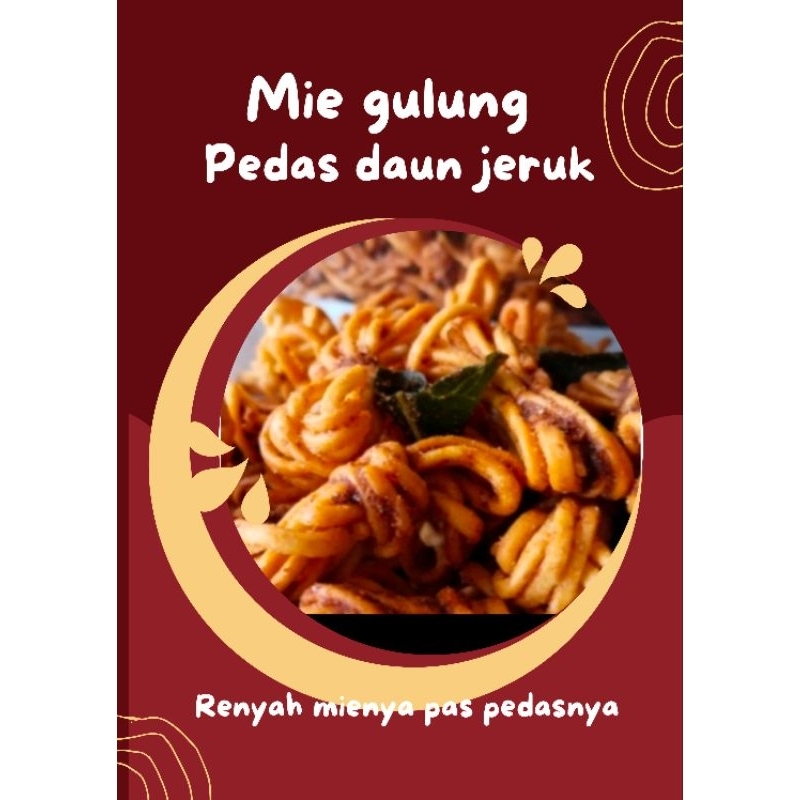 

mie goreng gulung pedas daun jeruk 250gram mie gulung goreng pedas