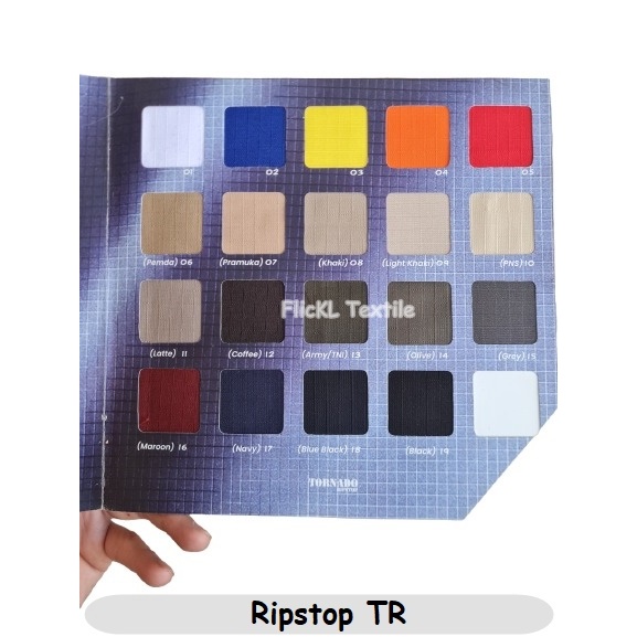 Kain Ripstop Tornado Bahan Ripstop TR Serat Kotak Kotak Ripstop Katun TR
