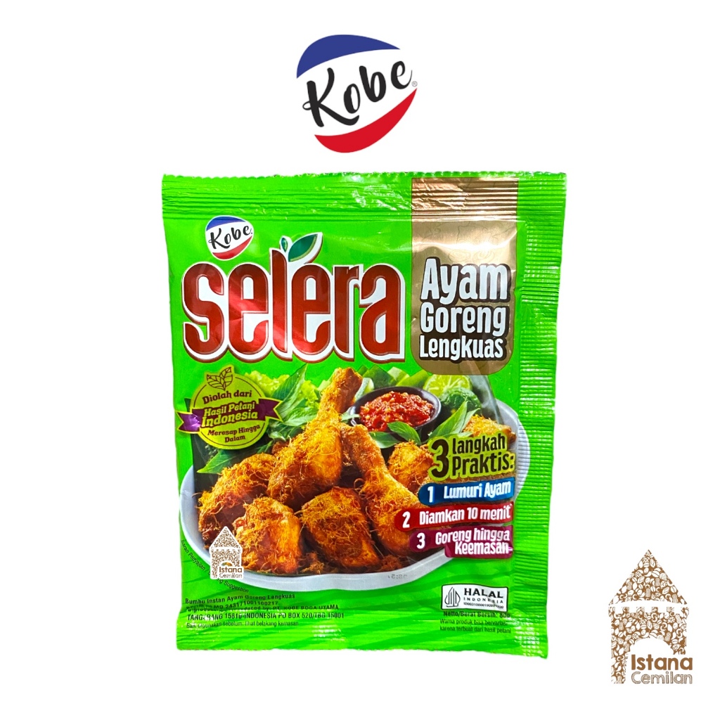 

Kobe Selera Ayam Goreng Lengkuas Bumbu Marinasi 80 Gram