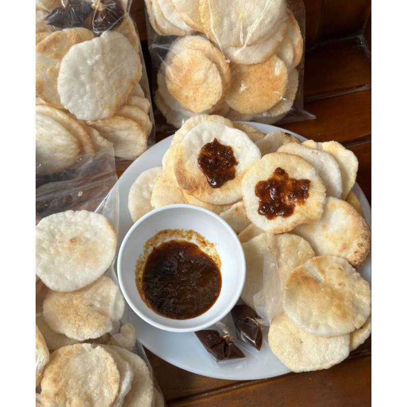 

kerupuk kemplang bakar