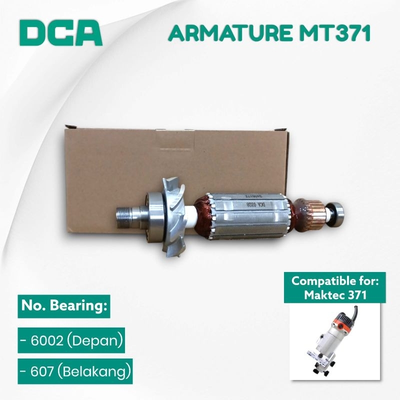 Armature Trimmer MT370 / MT371 DCA Angker Rotor Mesin Propil Maktec MT370 / MT371 DCA