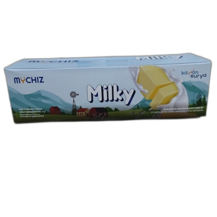 

Keju MyChiz Milky Keju Cheddar 2kg (isi 8pcs) - DUS