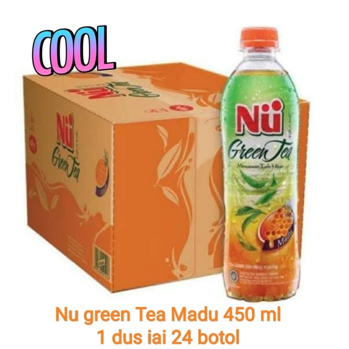 

nu green tea honey madu | 1 dus isi 24 botol