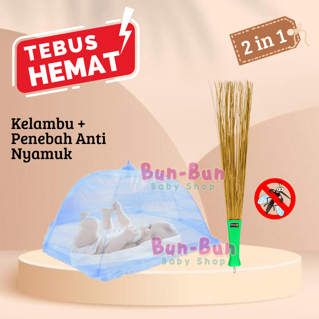 Kelambu Bayi Kojong Tudung Baby Perlengkapan Tidur Baby Newborn Pengusir Anti Nyamuk Peralatan Baru 