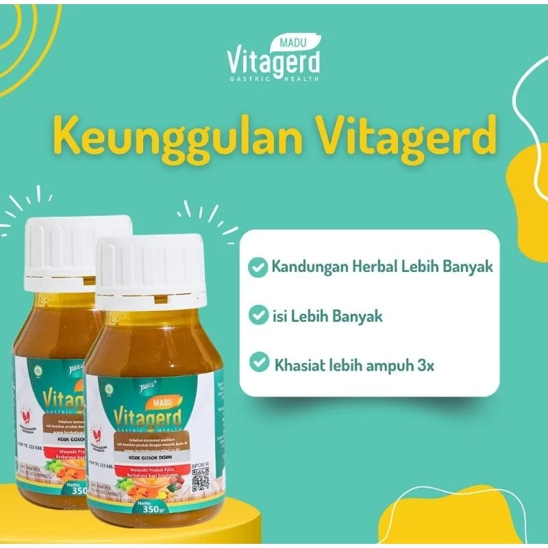 

Herbal Therapy Lambung | Obat Infeksi Luka Lambung | Madu Asli Maag Vitagerd Bahan Rempah Pilihan