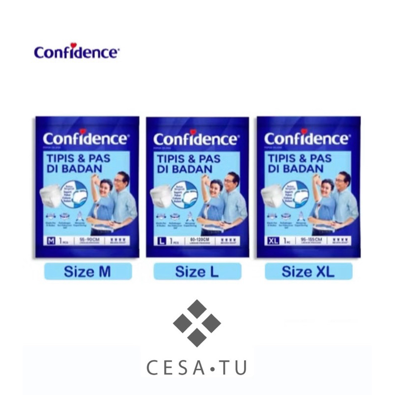 Confidence Popok Dewasa Adult Premium Pants M L XL - Confidence Popok Celana Dewasa Satuan - Popok C