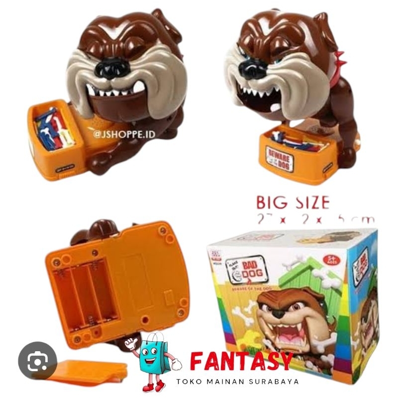 PROMO BAD DOG / MAINAN PRANK BAD DOG / ANJING MAINAN / MAINAN GIGIT TULANG / MAINAN KELUARGA
