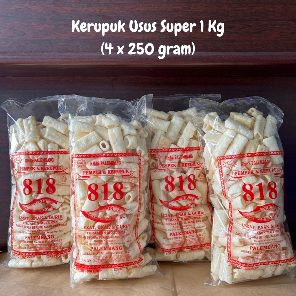 

PAKET KERUPUK USUS SUPER 1 KG (4 X 250 GR)