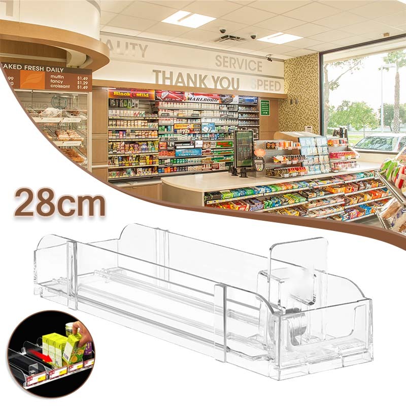 28cm Pusher Rokok Display Rokok Etalase Rokok Akrilik Minimarket Dan Supermarket