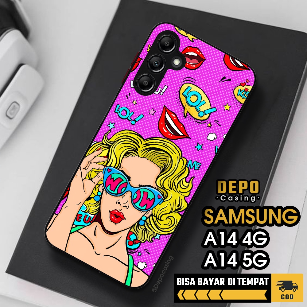 Case Samsung A14 4G A14 5G Casing Samsung A14 4G A14 5G Casing Depo Casing [GIRL] Case Glossy Case A