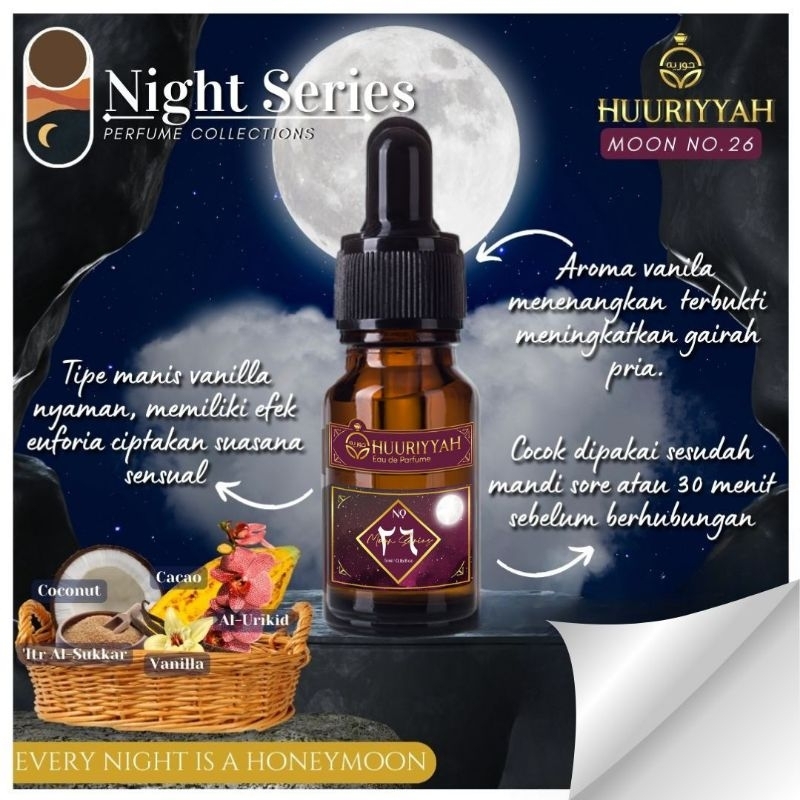 Huuriyyah Night Perfume Moon Series No.26 -  Parfum Istri Saleha Non Alkohol