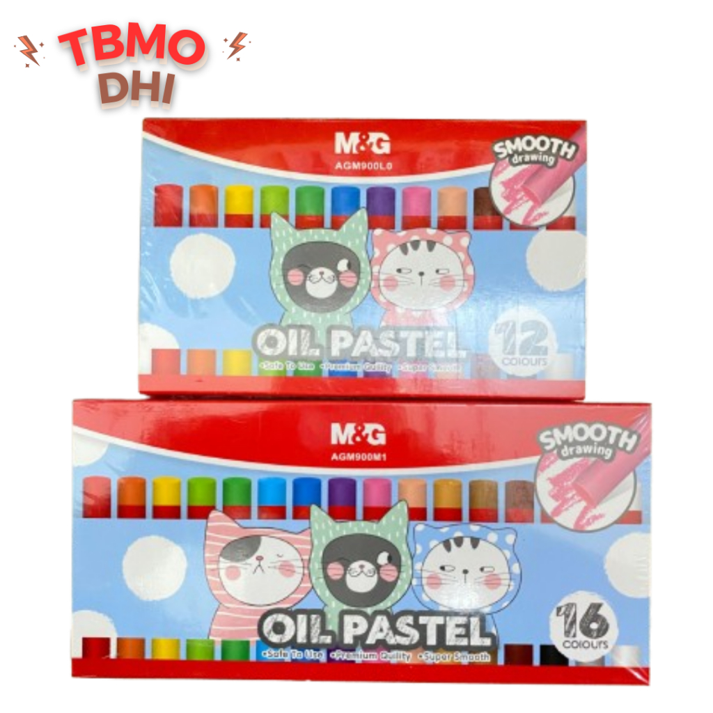 

TBMO M&G ROUND SHAPE OIL PASTEL / Oil Pastel M&G So Many Cats Krayon Minyak / CRAYON
