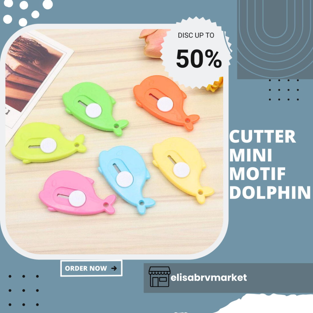 

CUTTER MINI||PISAU CUTTER MINI MOTIF DOLPHIN / CUTTER MINI|PEMBUKA UNBOXING PAKET PEMOTONG KERTAS