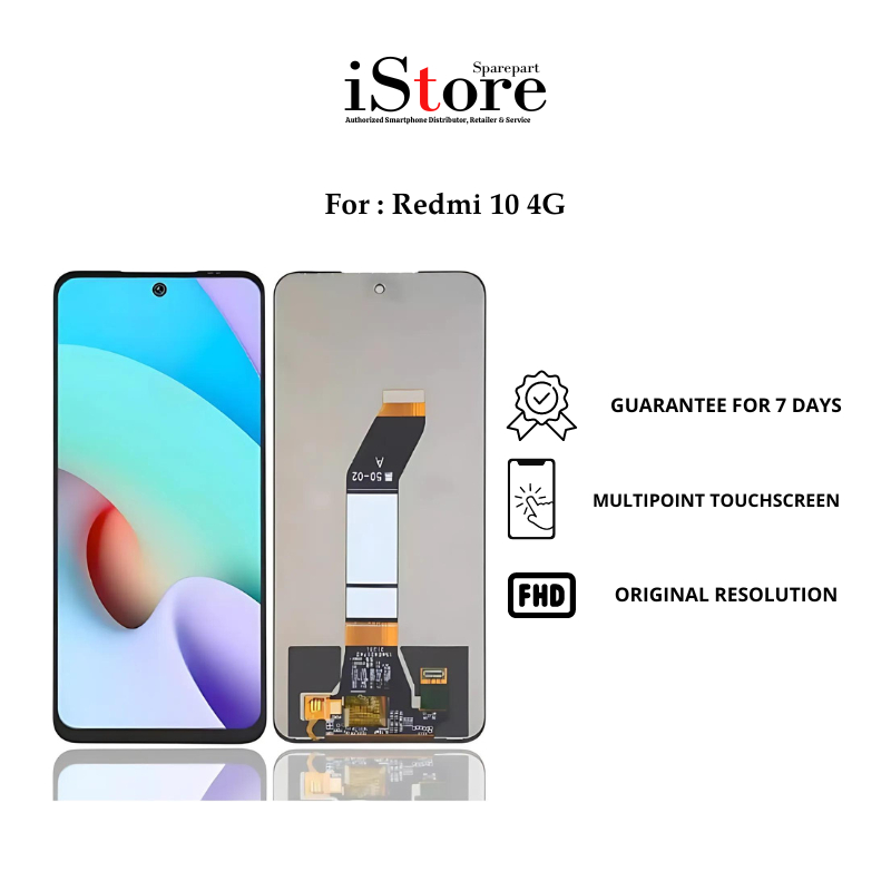 iStore Lcd Redmi 10 4G 2022 / Redmi 10 Prime Fullset Touchscreen Original HFIX