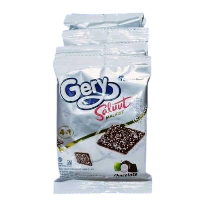 

Gery Saluut Malkist Cokelat Kelapa Chocolate Coconut Renceng isi 10 pcs