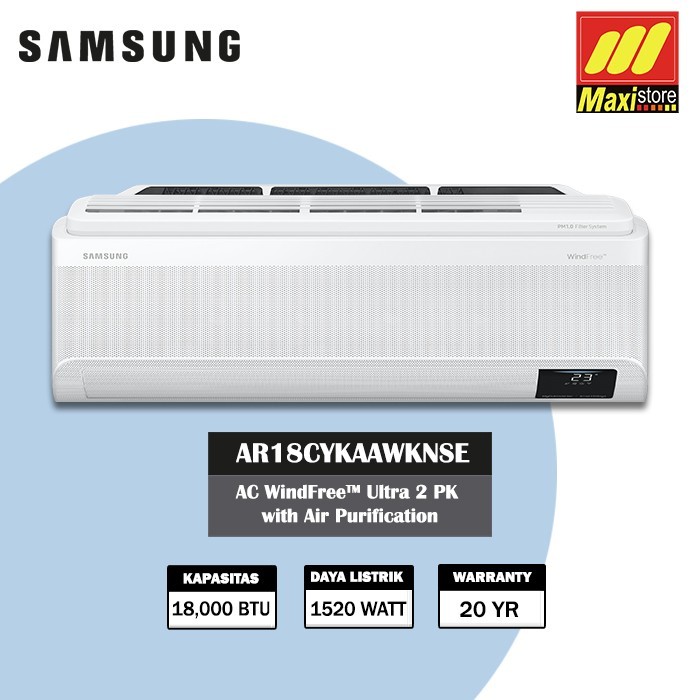 Samsung AR18CYKAAWKNSE AC WindFree Ultra [2 PK] Inverter Air Purifier-Maxistore