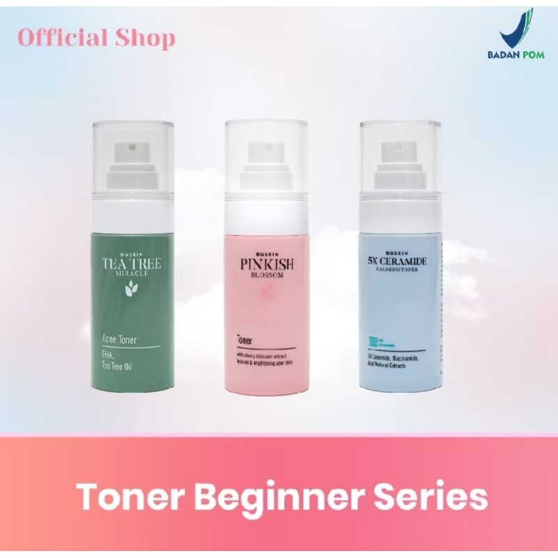 BG SKIN TONER BEGINNER SERIES FREE GIFT TERMURAH