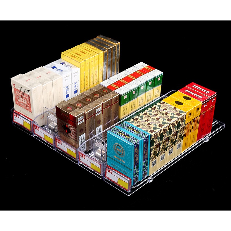28cm Display Rokok Pusher Rokok Pusher Akrilik Tempat Jualan Roko Minimarket Dan Supermarket