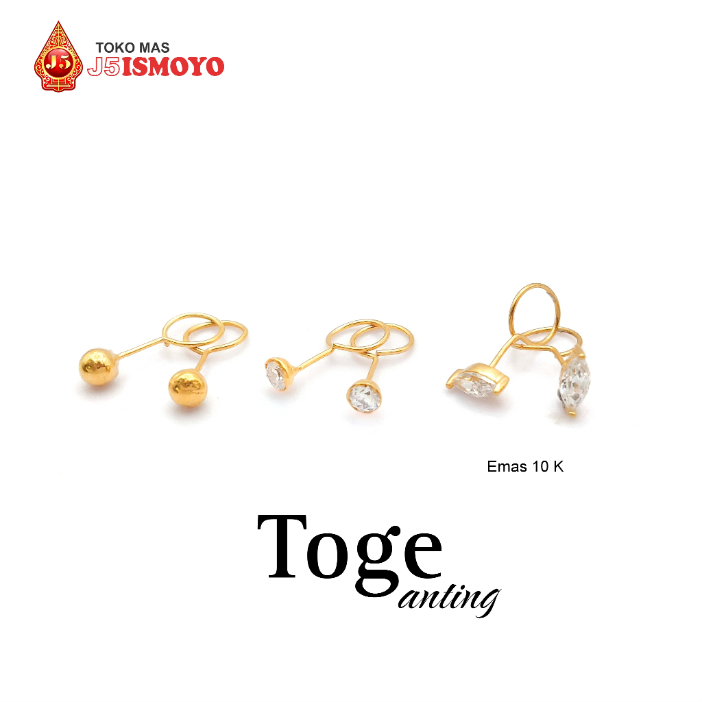 Anting Emas Toge Berat Super Ringan - GD J5 Ismoyo