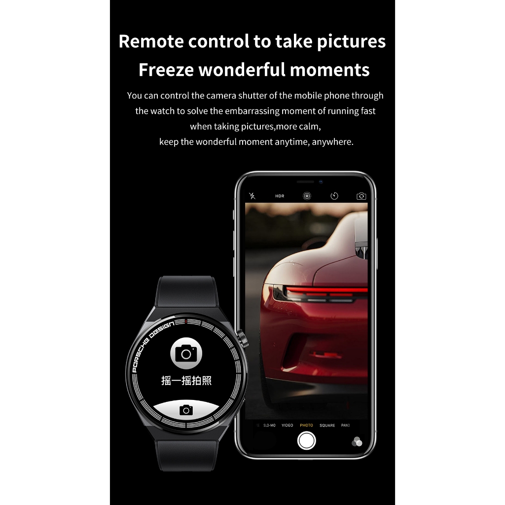 New Deals Cod100%Original Samsung Smartwatch Gt8 Porsche Gps Nfc Smart Watch 1.28 Inch Screen