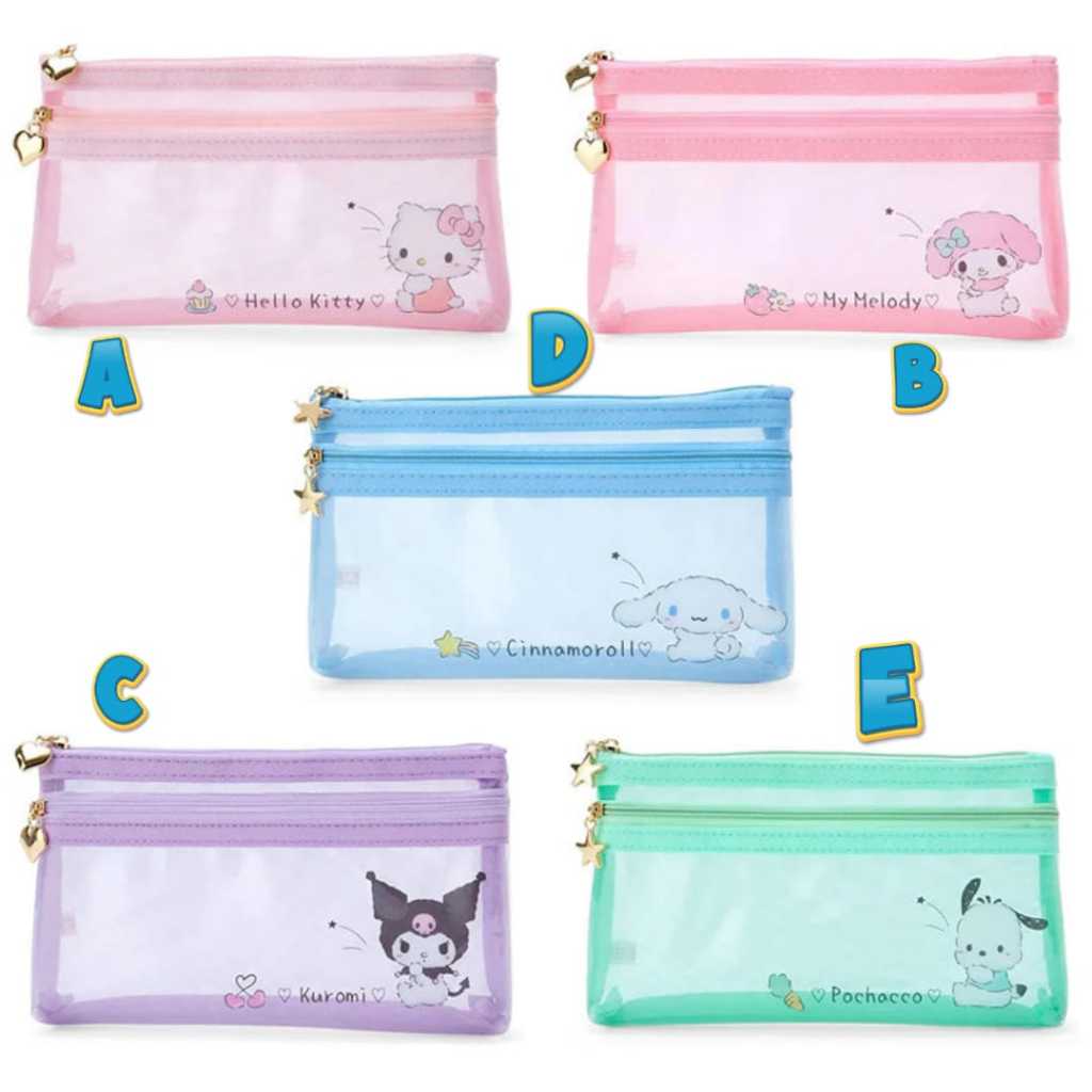 

DOMPET PENSIL ATAU KOSMETIK JARING KUROMI CINAMOROL MELODY P12CM XL20CM