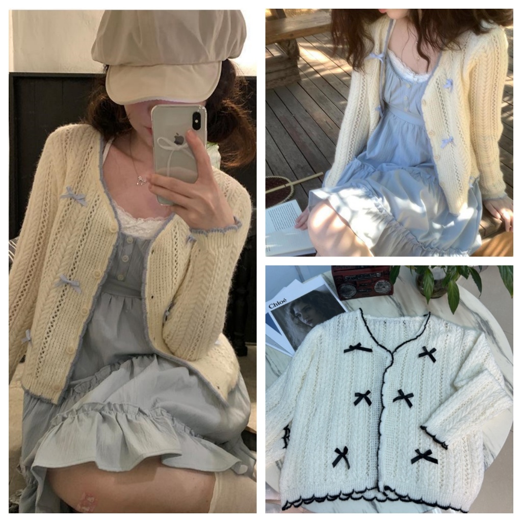 Cardigan Oversize Cardigan Korean Style Crop Cardigan Cute Crop