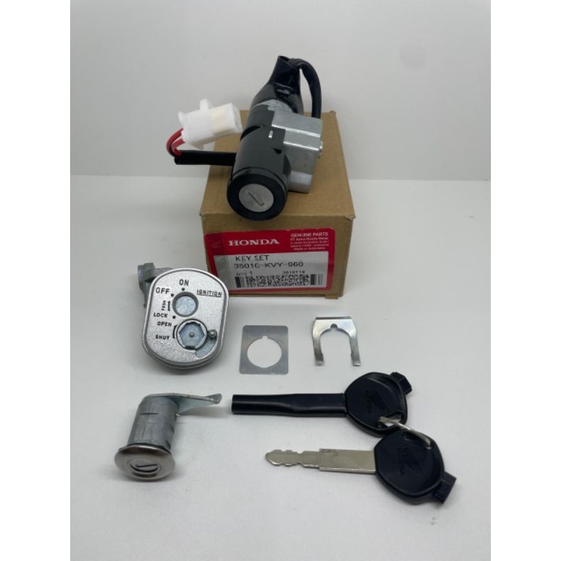 KUNCI ASAY SET + KUNCI JOK KVY BUAT MOTOR BEAT KARBU- BEAT LAMA