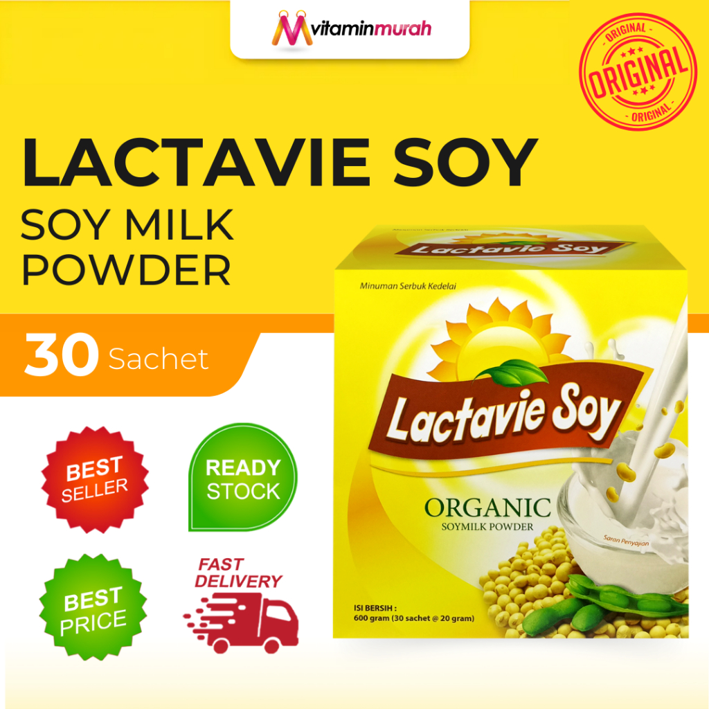 

RB Lactavie Soy Organic Soymilk Powder isi 30 Sachet Minuman Serbuk Serbuk Kedelai