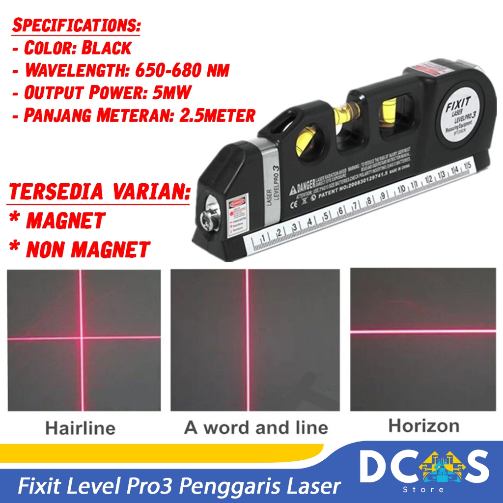 Penggaris Laser Waterpass Meteran Manual Alat Pengukur Serbaguna — 9