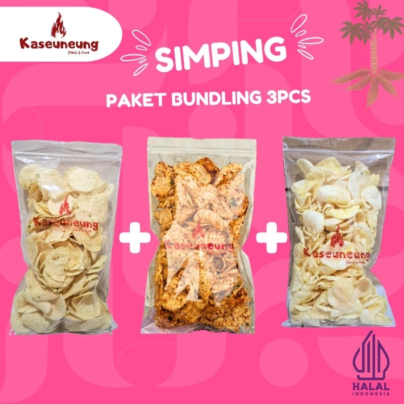 

Kaseuneung_Simping Emping singkong paket bundling 3pcs