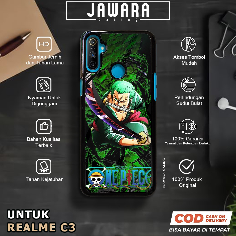 Case Realme C3 Casing Realme C3 [ZORO] Premium Case Glossy Case Hp Realme Jawara Casing Hp Realme C3