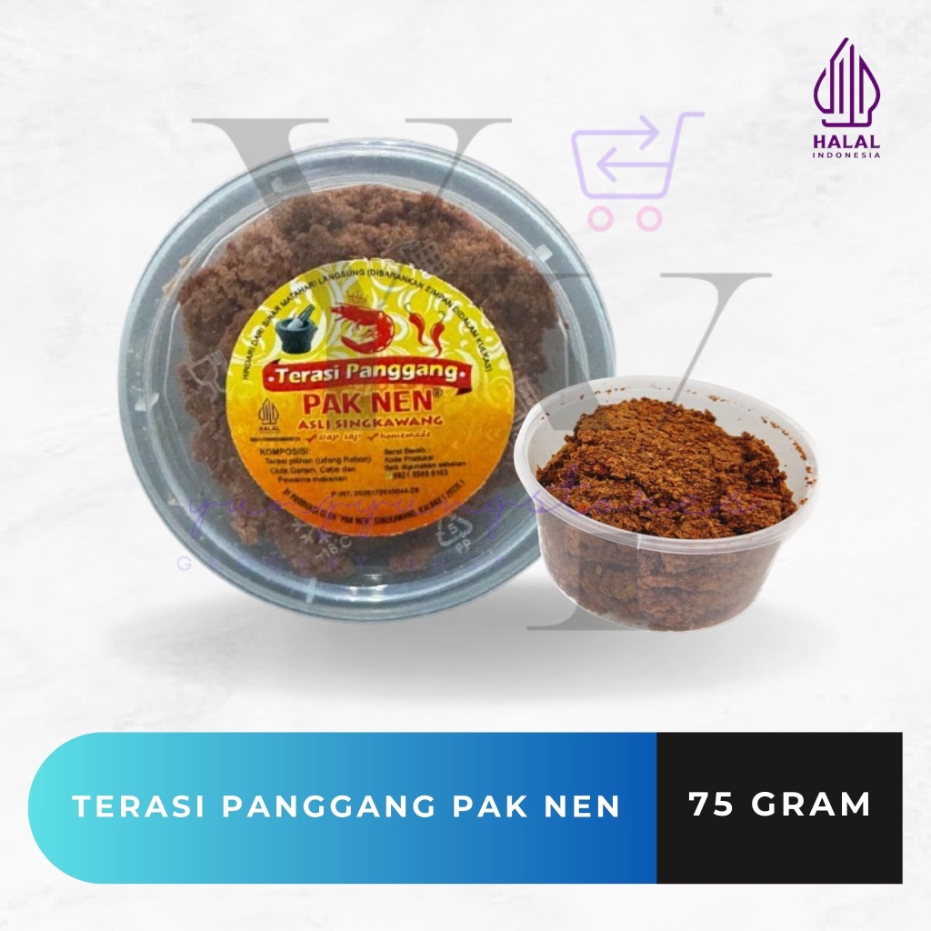 

[TOPLES] Terasi Udang Panggang PAK NEN Kalimantan Singkawang 80 gram