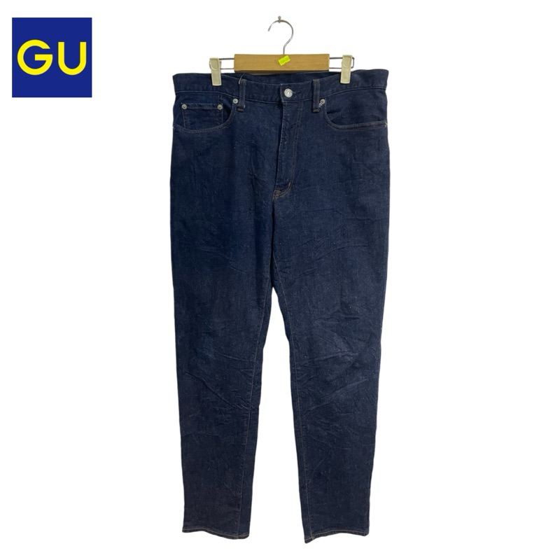 Celana Panjang Jeans Pria Cowok Reguler Fit Brand GU UNIQLO Original Preloved