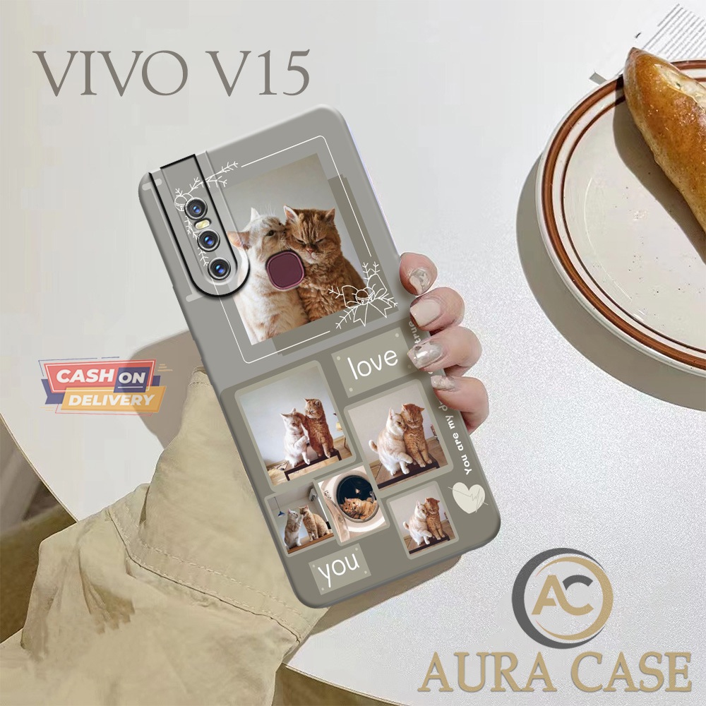 Case VIVO V15 Terbaru - Fashion Case KUCING LUCU - Casing Hp VIVO V15 Terbaru - Kesing VIVO V15 Terb