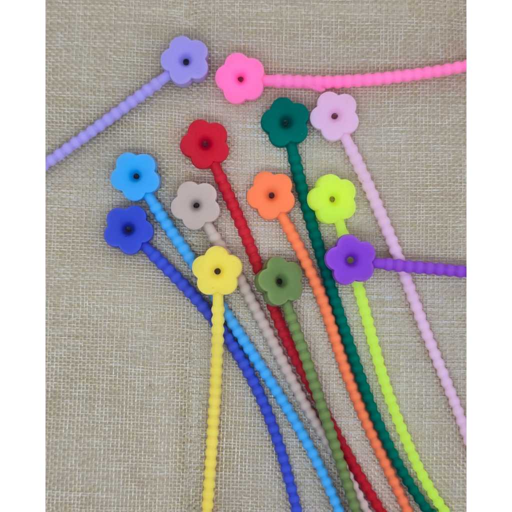 PENGAIT KABEL HANDSET SERBAGUNA SILICON -CABLE TIES KABEL GANTUNGAN BONEKA SOLID 21CM RANDOM