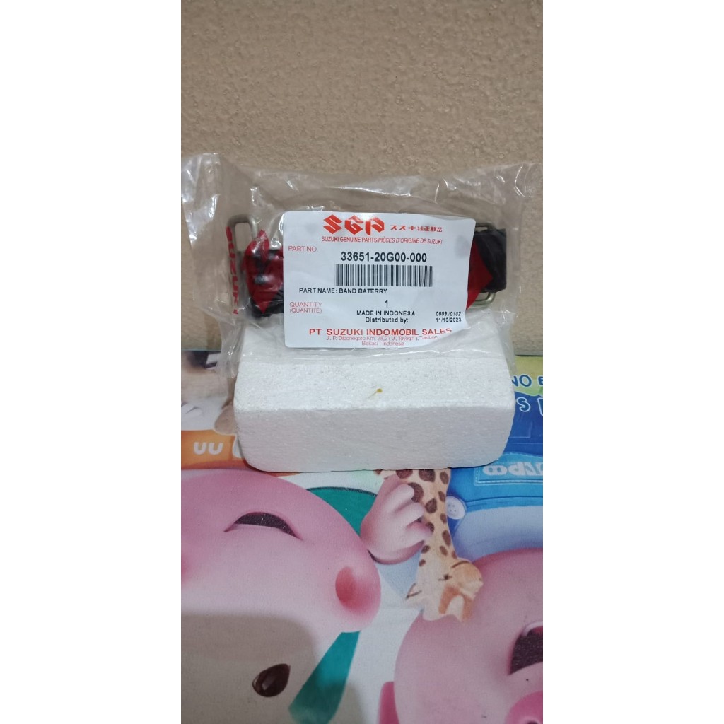 KARET PENGIKAT AKI ACCU SHOGUN 110 125 SMASH TORNADO ORI SGP ASLI