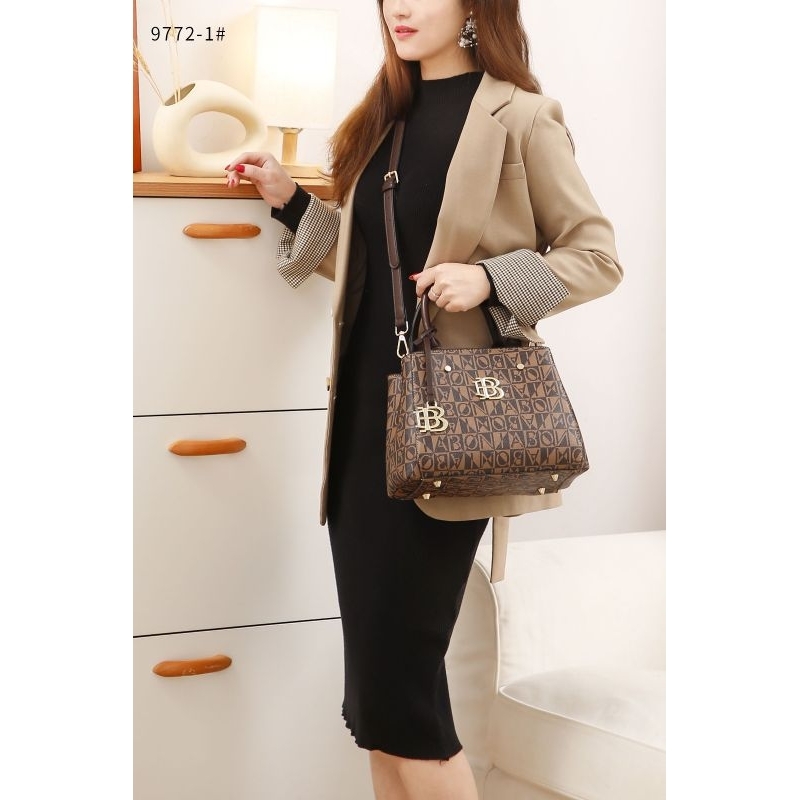 TAS WANITA ORIGINAL@BONIA 9772-1  2Way Handle Handbag Shoulder Bag