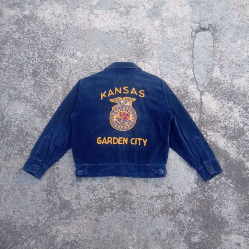 Vintage FFA jacket 50s Kansas Garden City Corduroy