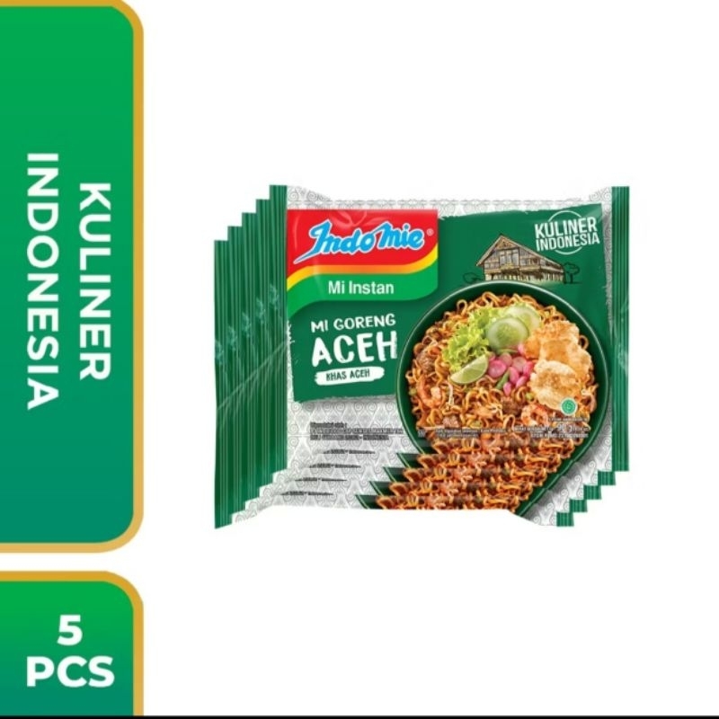 

PROMO Bundling Indomie Goreng Kemasan 80 gr isi 5 pcs Mie goreng Aceh Mie goreng Rendang