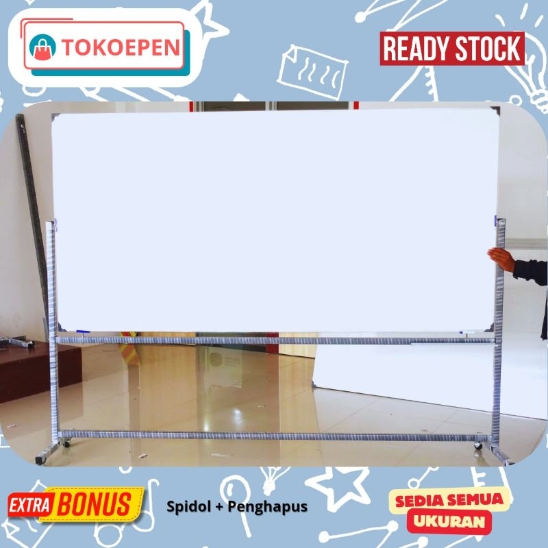 

Papan Tulis Plus Kaki Roda 120*240
