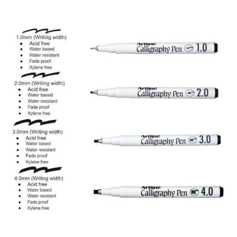 

ARTLINE SUPREME CALLIGRAPHY PEN BULPEN KALIGRAFI ANEKA UKURAN PROMO