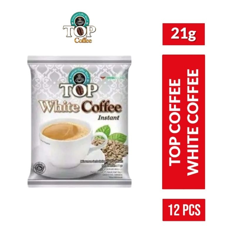 

TOP COFFEE White Coffee 12x21gr / Top Coffee White Coffee Renceng 12 pcs